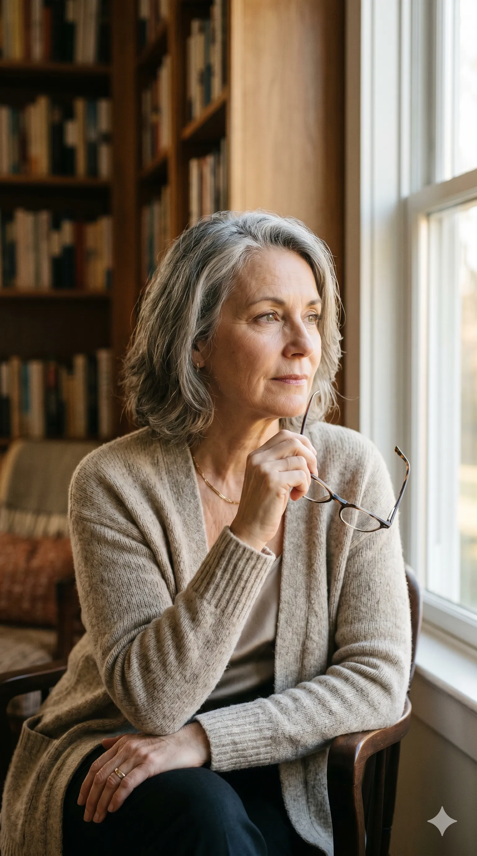 Vision changes after age 40 — close-up of eyes with glasses